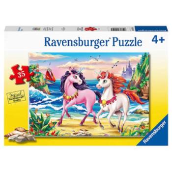 Puzzle 35 db - Tengerparti unikornis kép