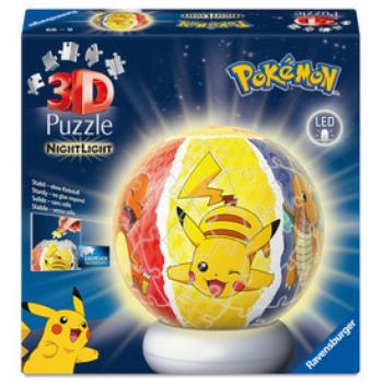 Puzzle 3D - Pokémon éjjeli fény kép