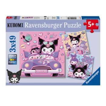 Puzzle 3x49 db - Kuromi úton kép