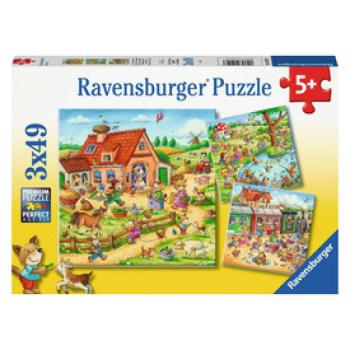 Puzzle 3x49 db - Nyaralás kép