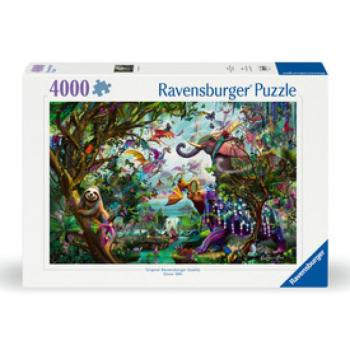 Puzzle 4000 db - Trópusi sárkányok kép