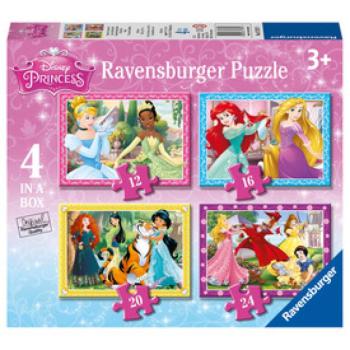 Puzzle 4in1 - Disney Hercegnők kép