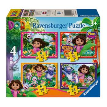 Puzzle 4in1 - Dóra a felfedező kép