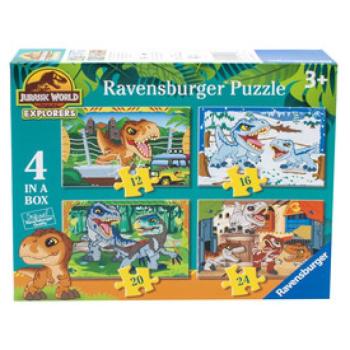 Puzzle 4in1 - Jurassic world kép