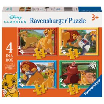Puzzle 4in1 - Lion King kép