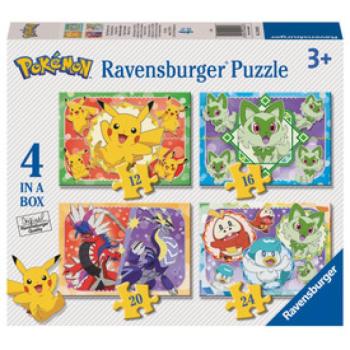 Puzzle 4in1 - Pokémon kép
