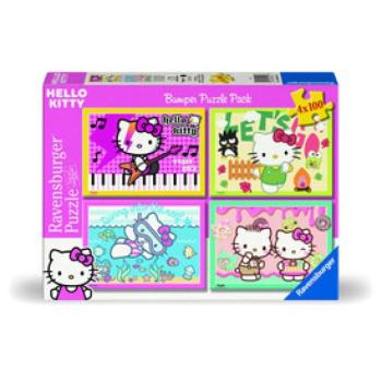 Puzzle 4x100 - Hello Kitty kép