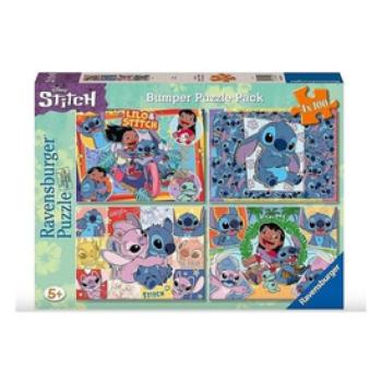 Puzzle 4x100 - Stitch kép