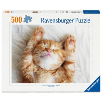 Puzzle 500 db - Cica pihi kép