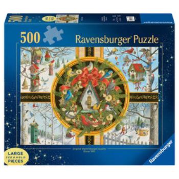 Puzzle 500 db - Karácsonyi énekesmadarak kép