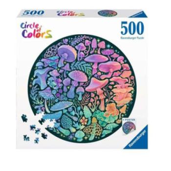 Puzzle 500 db kör - Gombák kép