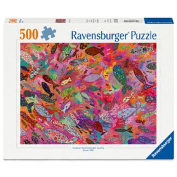 Puzzle 500 db - Színes halak kép