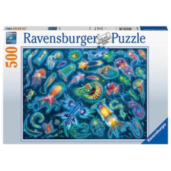 Puzzle 500 db - Színes medúza kép