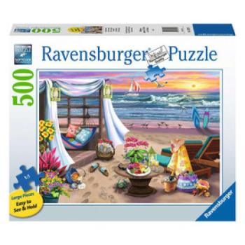 Puzzle 500 db - Tengerparti pihenés kép