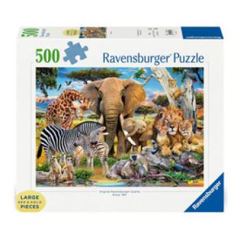 Puzzle 500 db - Vadállatok kölykei kép