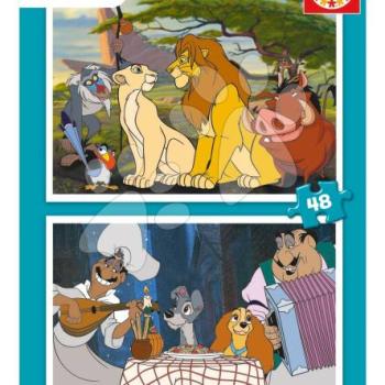 Puzzle Animals Disney Educa 2x48 darabos kép