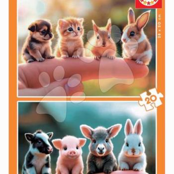Puzzle Baby Animals Educa 2x20 darabos kép