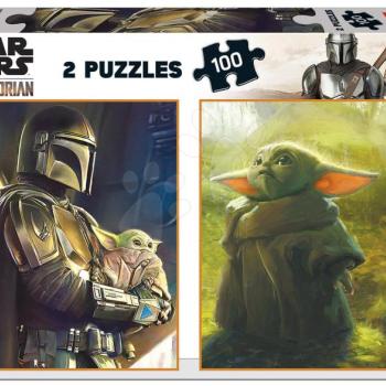 Puzzle Baby Yoda The Mandalorian Educa 2x100 darabos 6 évtől kép