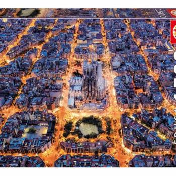 Puzzle Barcelona from the Air Educa 1500 darabos és Fix ragasztó kép
