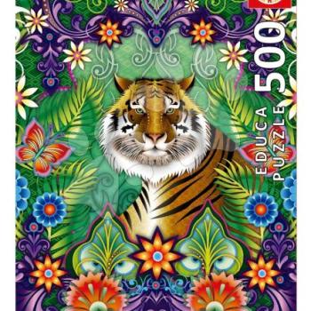 Puzzle Bengal Tiger Educa 500 darabos és Fix ragasztó kép