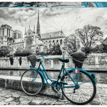 Puzzle Bike near Notre Dame Black&White Educa 500 darabos és Fix ragasztó 11 évtől kép