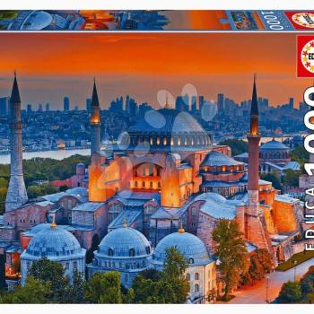 Puzzle Blue Mosque Istanbul Educa 1000 darabos és Fix ragasztó kép