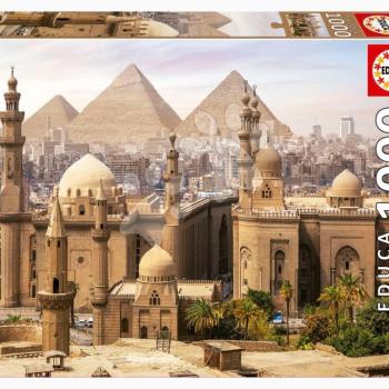 Puzzle Cairo Egypt Educa 1000 darabos és Fix ragasztó kép