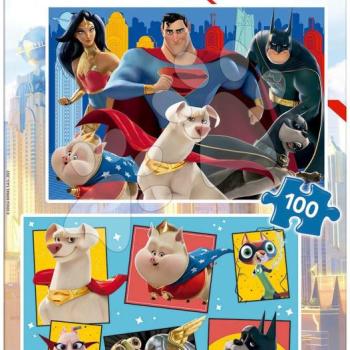 Puzzle DC League of Superpets Educa 2x100 darabos 4 évtől kép