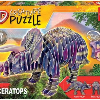 Puzzle dinoszaurusz Triceratops 3D Creature Educa hossza 43 cm  67 darabos 6 évtől kép