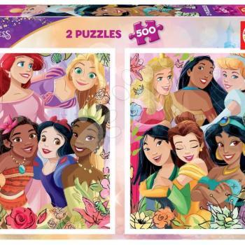 Puzzle Disney Princess Educa 2x500 darabos és Fix ragasztó kép