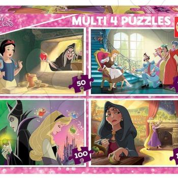 Puzzle Disney Princess Multi 4 Educa 50-80-100-150 darabos 5 évtől kép