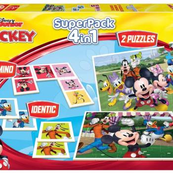 Puzzle dominó és pexeso Mickey and Friends Disney Superpack Educa 2x25 darabos kép