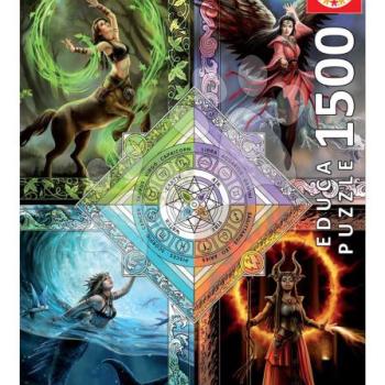 Puzzle Elemental Magic Star Chart Anne Stokes Educa 1500 darabos és Fix ragasztó kép