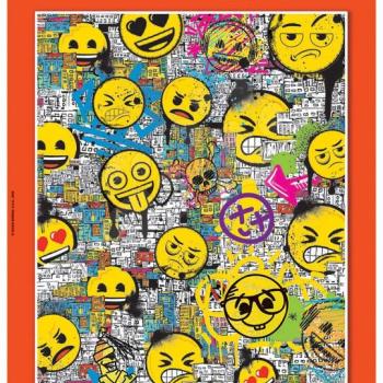 Puzzle Emoji Graffiti Educa 500 darabos és Fix ragasztó 11 évtől kép