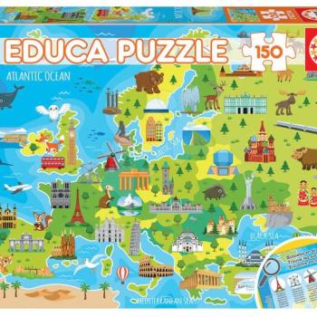 Puzzle Európa térképe Educa 150 darabos és 7 évtől kép