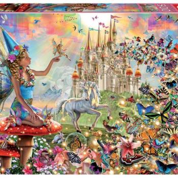 Puzzle Fairy & Butterflies Educa 500 darabos és Fix ragasztó kép