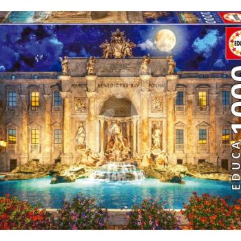 Puzzle Fontana Di Trevi Rome Educa 1000 darabos és Fix ragasztó kép