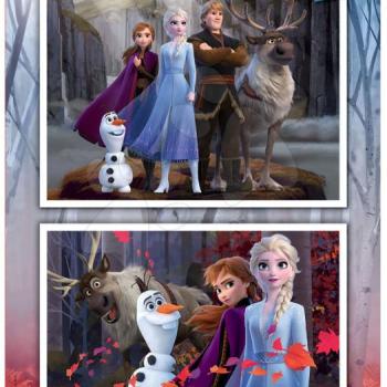 Puzzle Frozen 2 Disney Educa 2x100 darabos 6 évtől kép