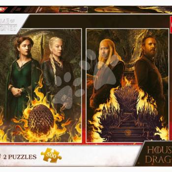 Puzzle House of the Dragon Educa 2x500 darabos és Fix ragasztó kép