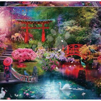 Puzzle Japanese Garden at Autumn Educa 3000 darabos kép