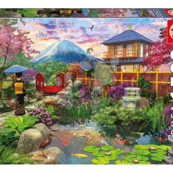 Puzzle Japanese Garden Educa 1500 darabos és Fix ragasztó kép