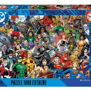 Puzzle Justice League Extreme Educa 1000 darabos és Fix ragasztó kép