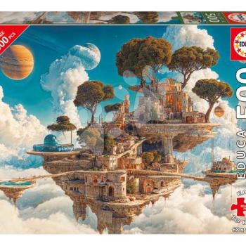 Puzzle Kingdom of Clouds Educa 500 darabos és Fix ragasztó kép