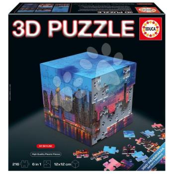 Puzzle kockában Panoráma New York 3D Cube NY Panorama Educa 216 darabos 8 évtől kép
