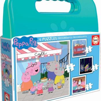 Puzzle kofferben Peppa Pig Progressive Educa 12-16-20-25 darabos 4 évtől kép