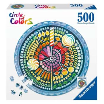 Puzzle kör 500 db - Cukorka kép