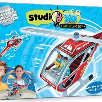 Puzzle közlekedési eszközök Helicopter 3D Studio Educa műanyag csavarokkal 5 évtől kép