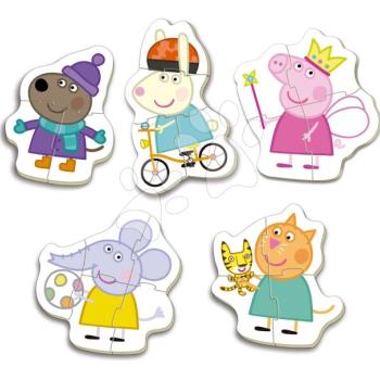 Puzzle legkisebbeknek Peppa Pig Baby Educa progresszív 3-4-4-4-5 darabos 24 hó-tól kép