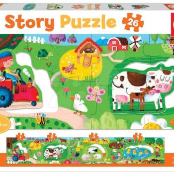 Puzzle legkisebbeknek Story the Farm Educa mese a farmon 26 darabos kép