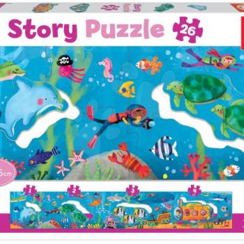 Puzzle legkisebbeknek Story Underwater World Educa mese a vízalatti világról 26 darabos kép
